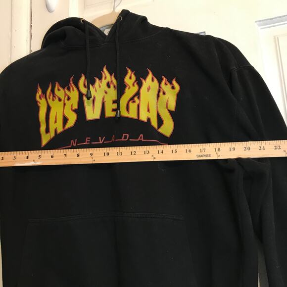 ESY Surf CO Hoodie  Sweatshirt Men's L Black Los Vegas Graphic - Picture 9 of 10